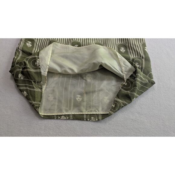 Paul & Joe Womens Silk Halter Neck A Line Mini Dress Green Striped Size EUR 36 - Picture 11 of 12